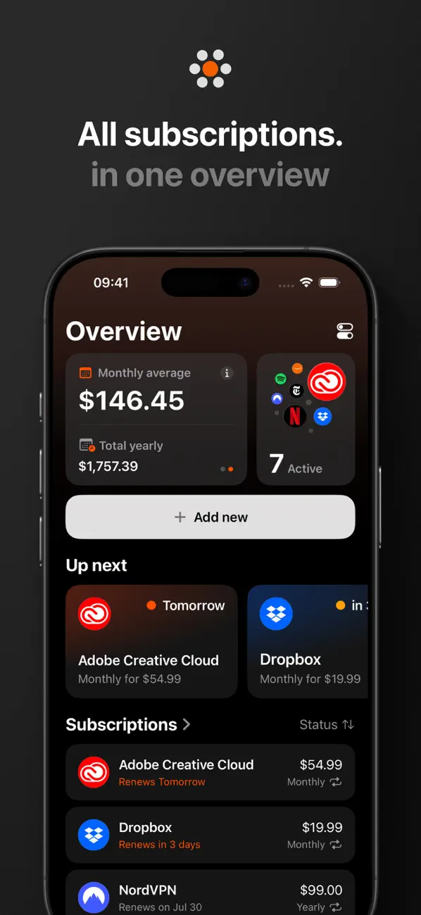Subo: Subscription Manager screenshot 5