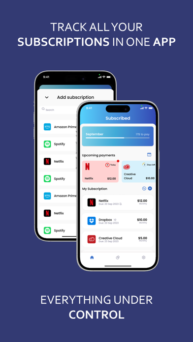 Subscribed - bills tracker screenshot 5