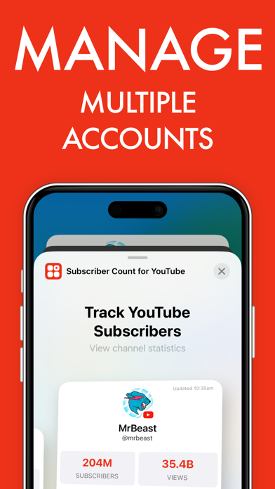 Subscriber Count for YouTube + screenshot 1