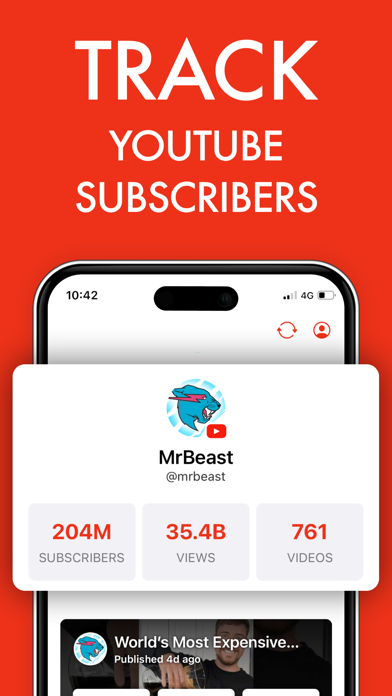 Subscriber Count for YouTube + screenshot 3