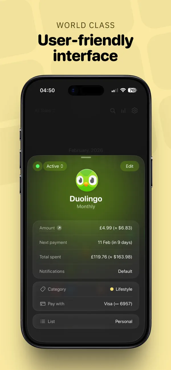Subscription Day. Calendar screenshot 5
