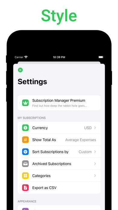 Subscription Manager - Bills screenshot 2
