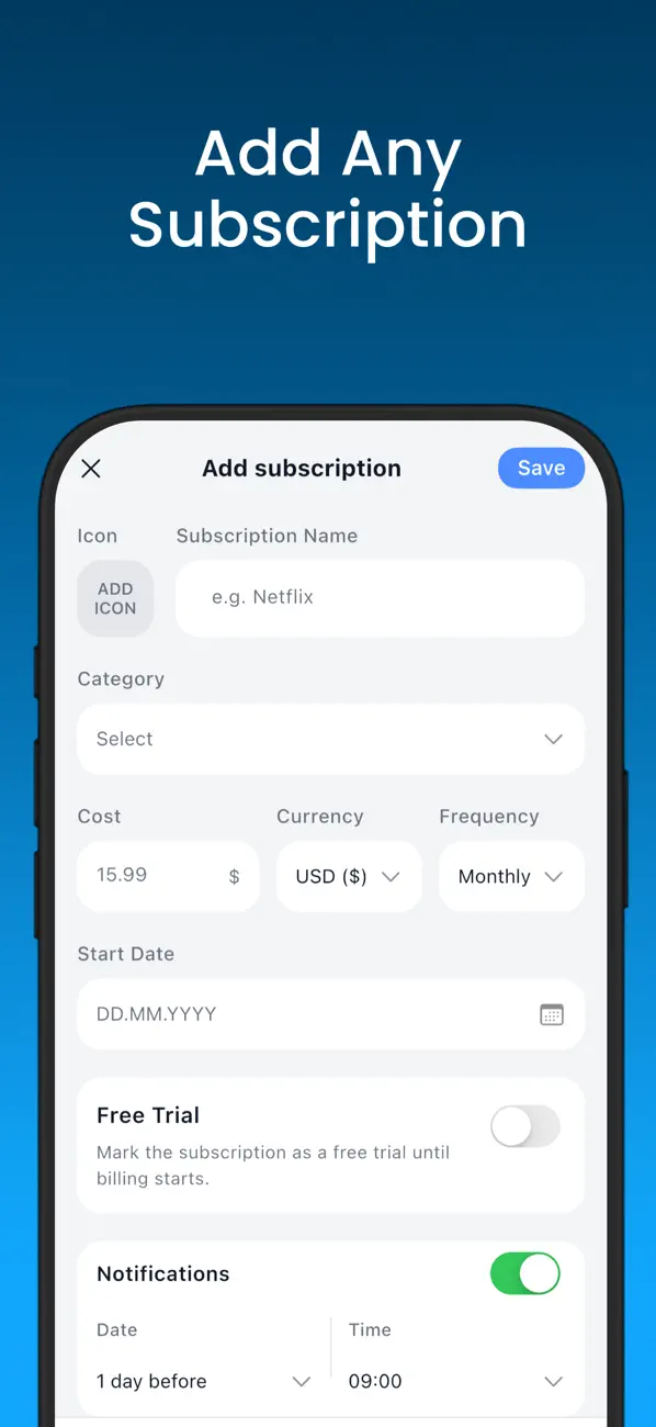 Subscription Manager - Subpli screenshot 3