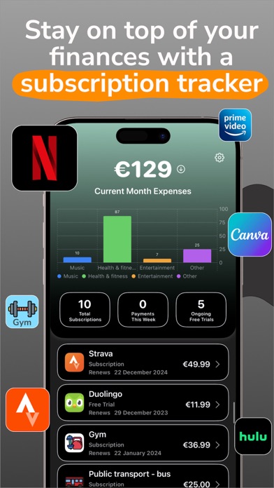 Subscription tracker: 99subs screenshot 6