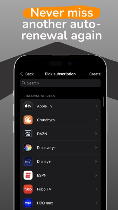 Subscription tracker: 99subs screenshot 2