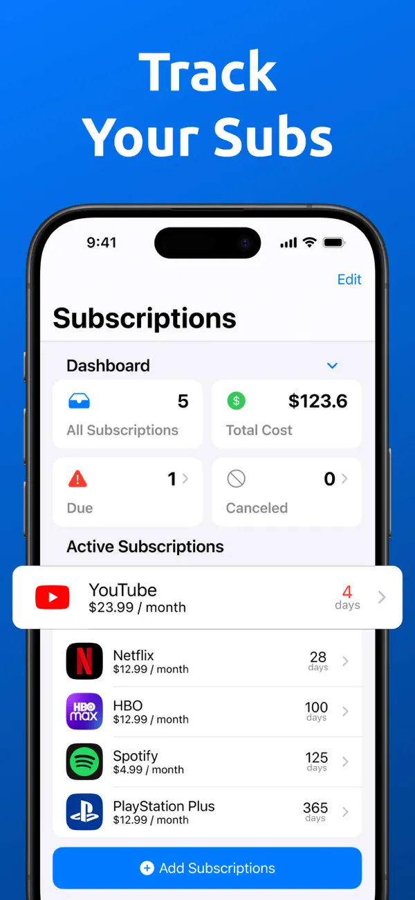 Subscription Trackerㅤ screenshot 5