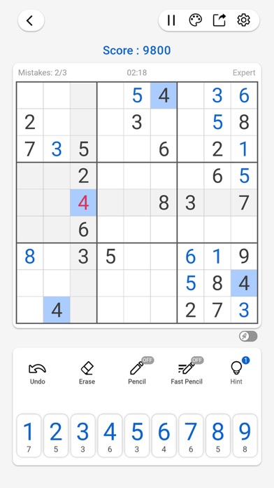 Sudoku - Number Brain Games screenshot 2