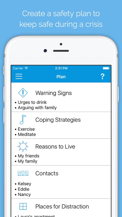 Suicide Safety Plan screenshot 4