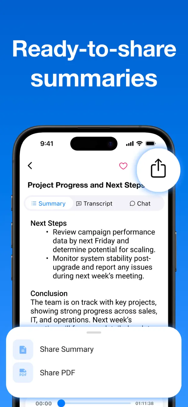 Summary - AI Note Taker screenshot 2