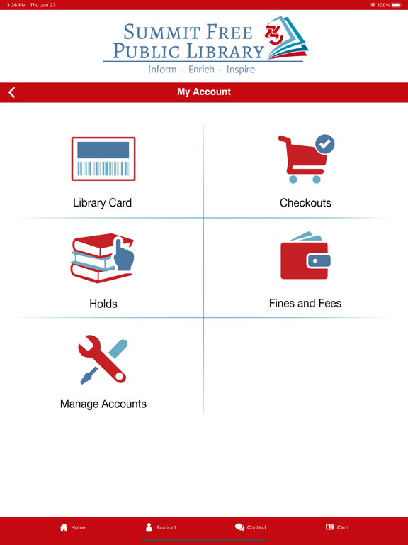 Summit Free Public Library screenshot 2
