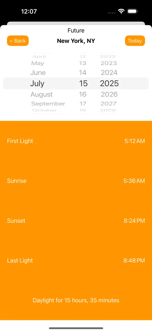 Sunrise Sunset Times screenshot 1