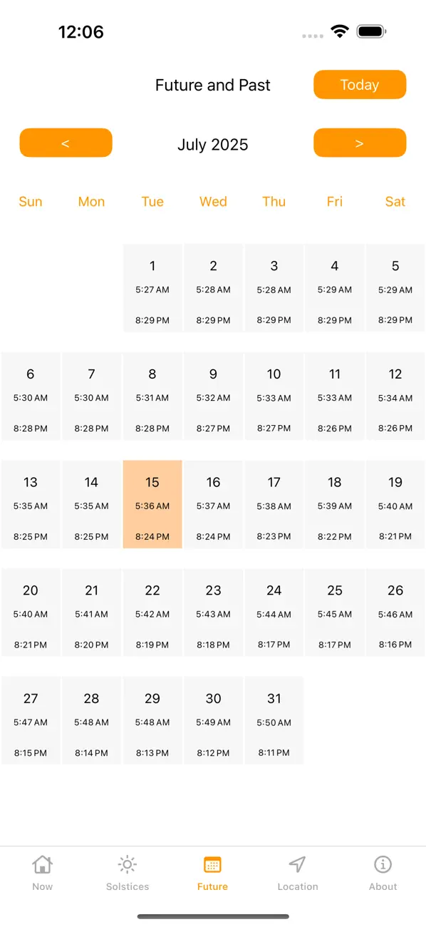 Sunrise Sunset Times screenshot 5