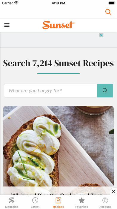 Sunset Magazine screenshot 1