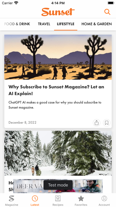 Sunset Magazine screenshot 3
