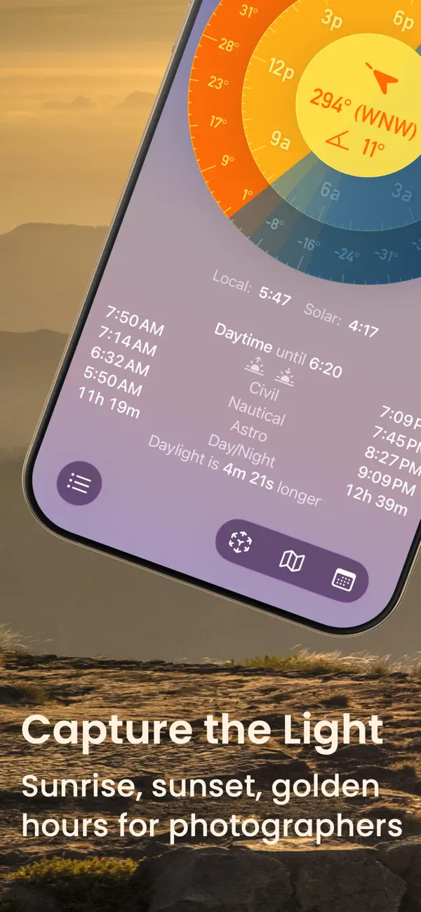 Sun Tracker SolarWatch screenshot 5