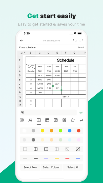 SunTable-Spreadsheet view&edit screenshot 4