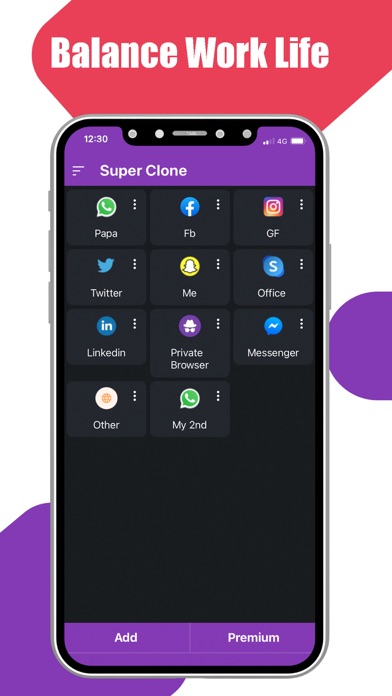 Super clone: Multiple Accounts screenshot 3