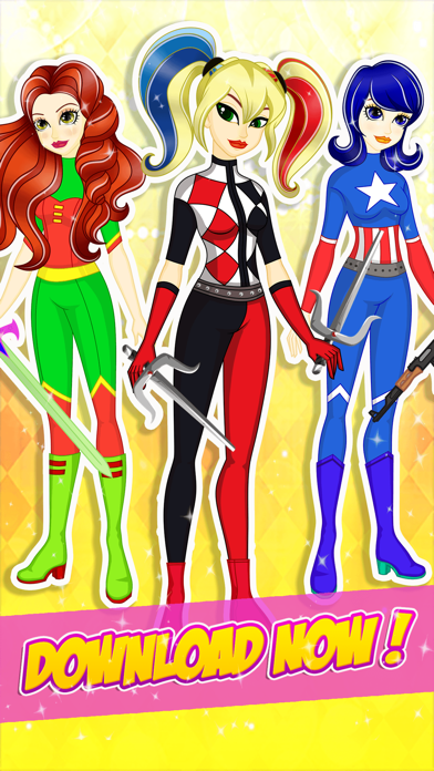 Super Hero Girls Dress Up screenshot 5