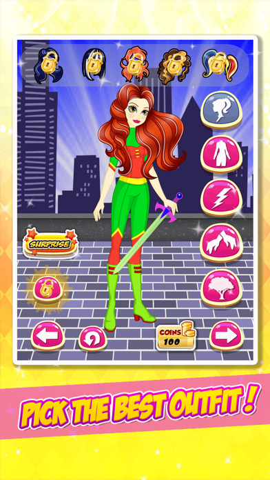 Super Hero Girls Dress Up screenshot 2