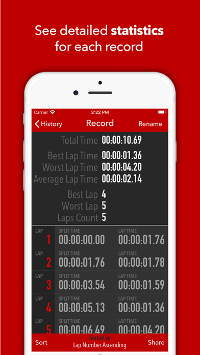 Super Stopwatch PRO screenshot 3