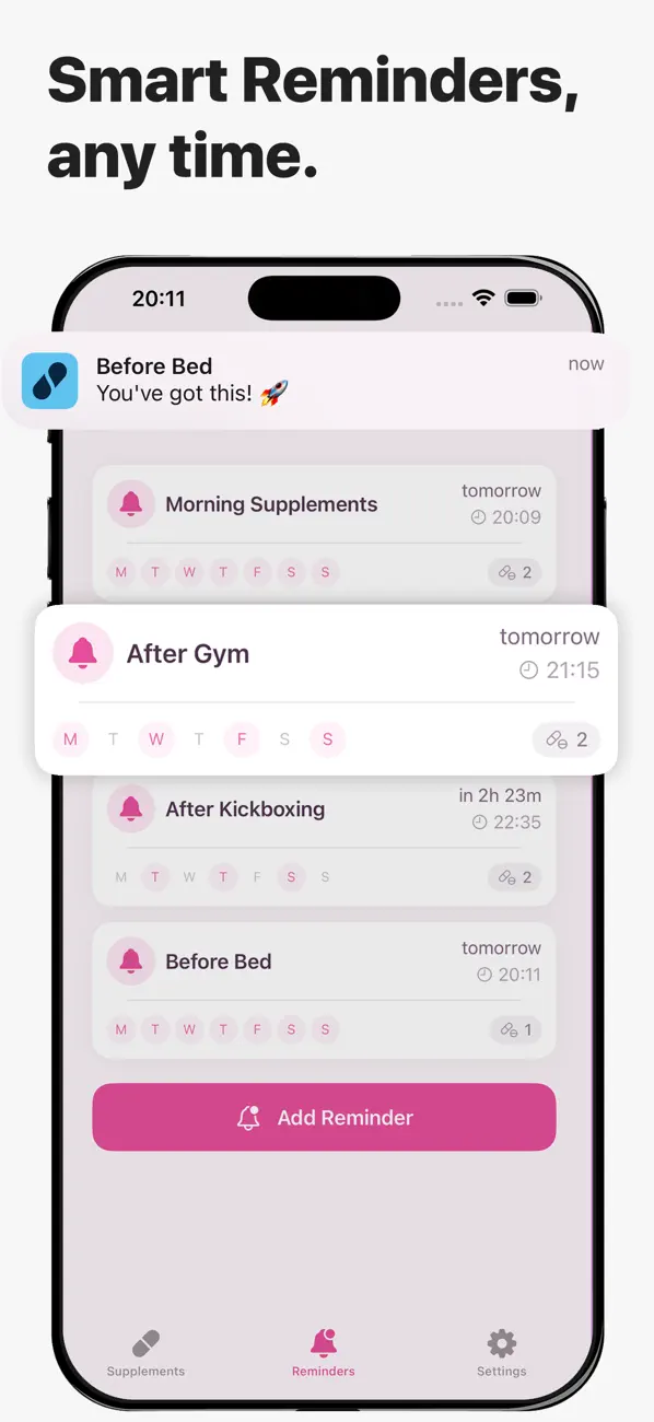 SuppAI Supplement Reminder screenshot 5