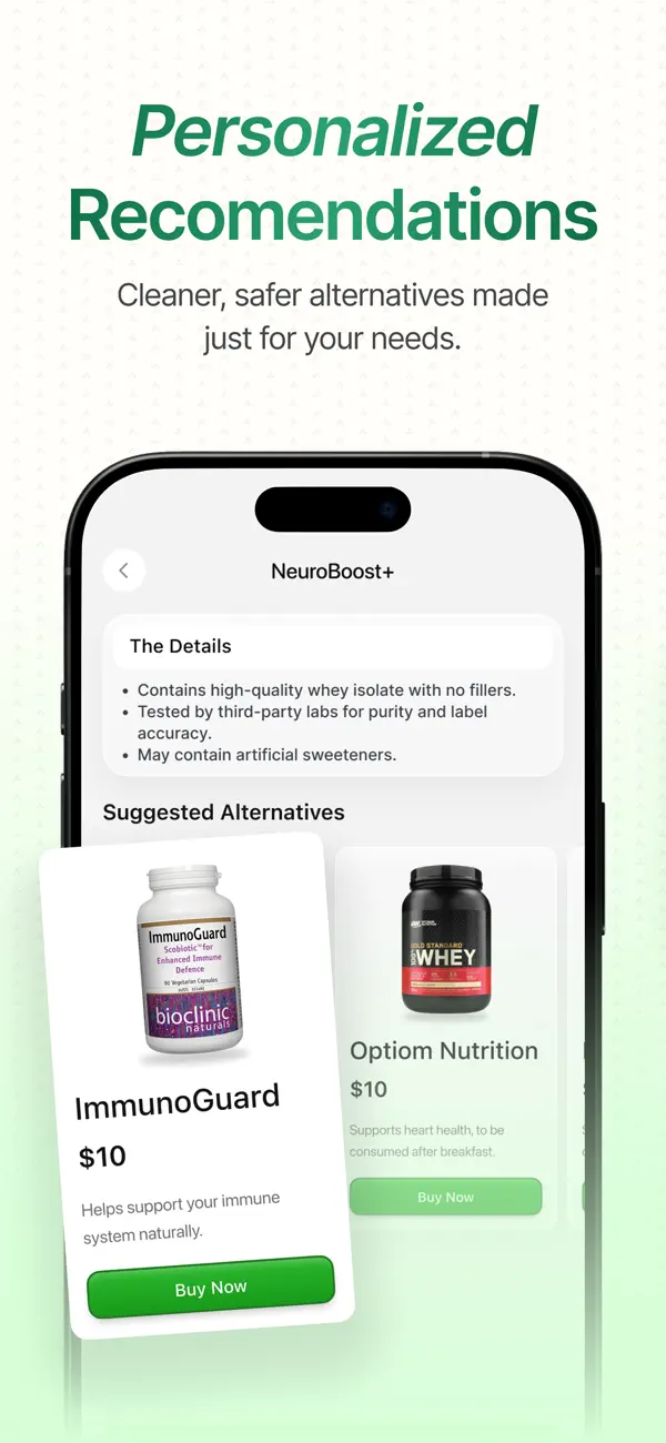 Supplement Scanner: Amino screenshot 4