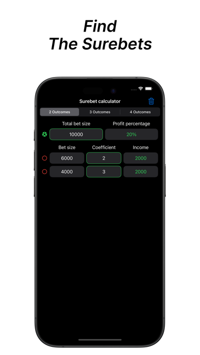 Surebet Profit Calculator screenshot 3
