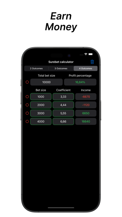 Surebet Profit Calculator screenshot 1