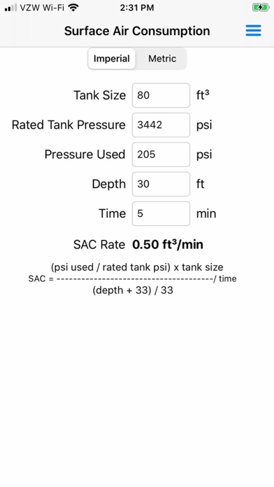 Surface Air Consumption screenshot 4