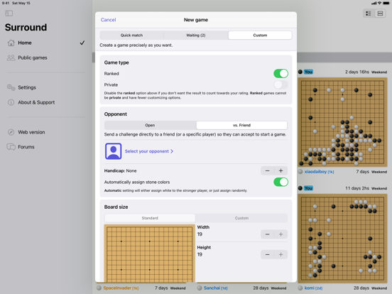 Surround - Online Go client screenshot 5