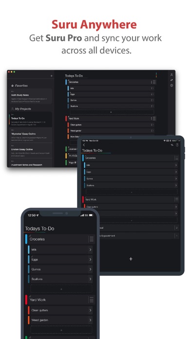 Suru : To Do List & Notes screenshot 1