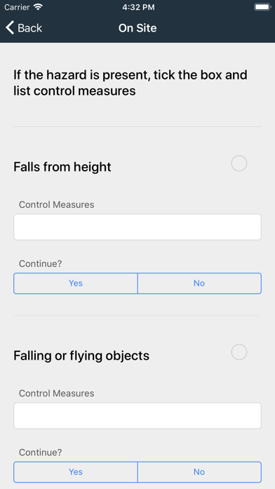 SurvAid Risk Assessment screenshot 1