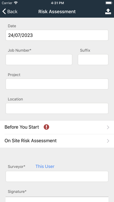 SurvAid Risk Assessment screenshot 3