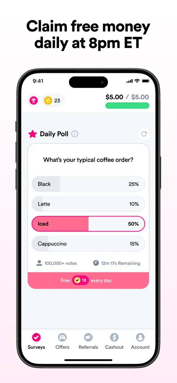 Survey Pop: Make money fast! screenshot 1