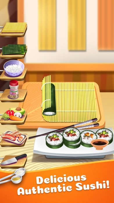 Sushi Food Maker Cooking Games screenshot 4