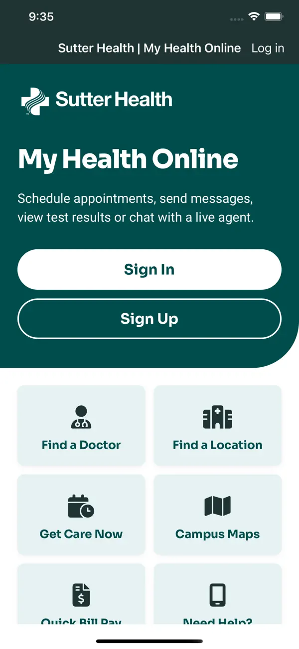 Sutter Health My Health Online screenshot 6