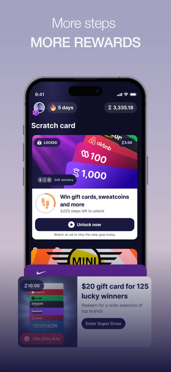 Sweatcoin Walking Step Counter screenshot 4