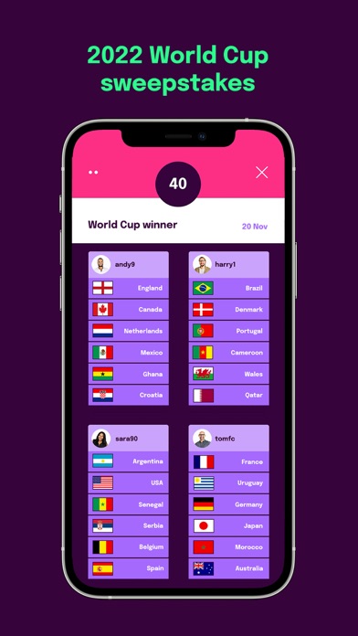 Sweeper - The Sweepstake App screenshot 4