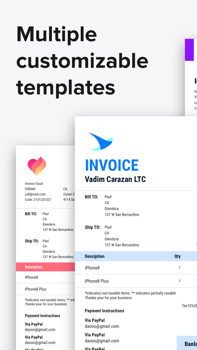 Swift Invoice, Invoice Maker, screenshot 5