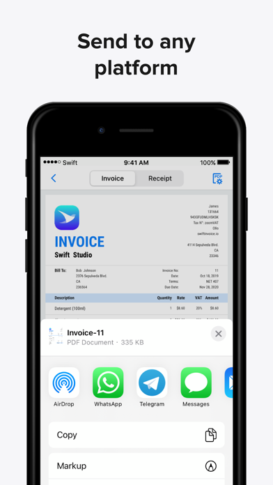 Swift Invoice, Invoice Maker, screenshot 6