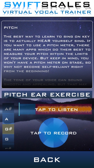 SWIFTSCALES Vocal Trainer screenshot 1