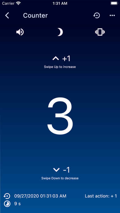 Swipe Counter - Clicker screenshot 1