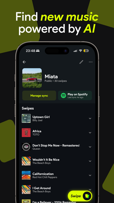Swipefy: Find Music on Spotify screenshot 2