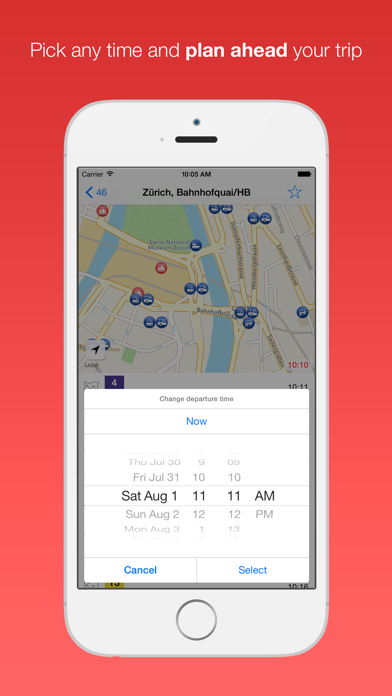 Swiss Public Transport App screenshot 1