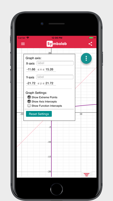 Symbolab Graphing Calculator screenshot 1