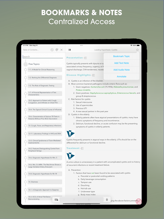 Symptom to Diagnosis EB Guide screenshot 3
