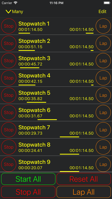 Synchronized Stopwatch screenshot 2
