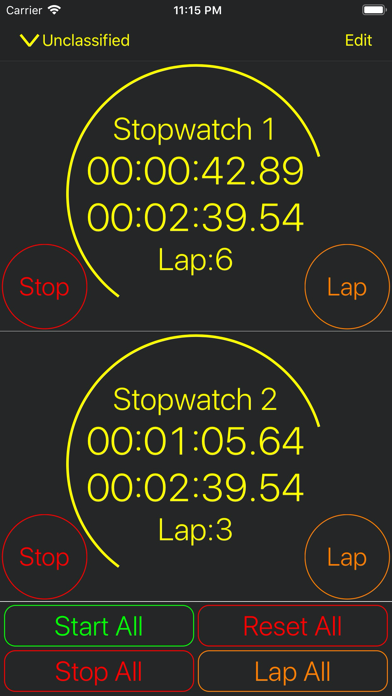 Synchronized Stopwatch screenshot 4