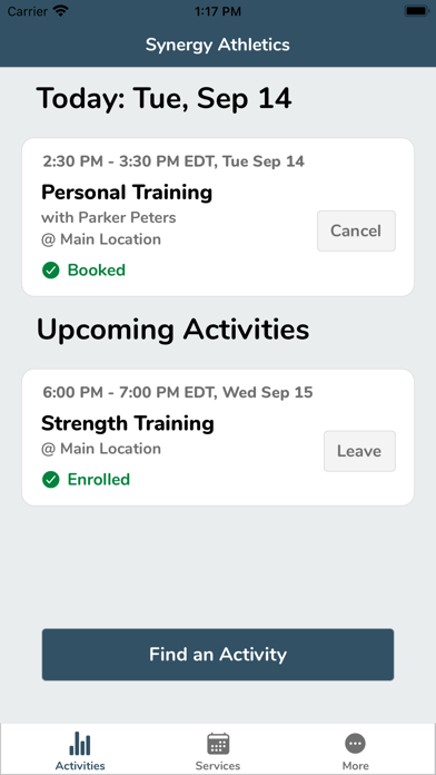 Synergy Athletics screenshot 4