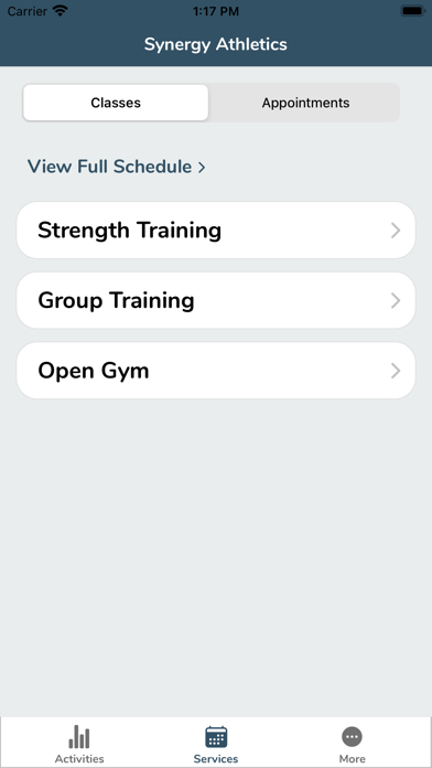 Synergy Athletics screenshot 1
